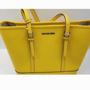 MICHAEL KORS Jet Set Travel Small Citrus Shoulder Tote NWT